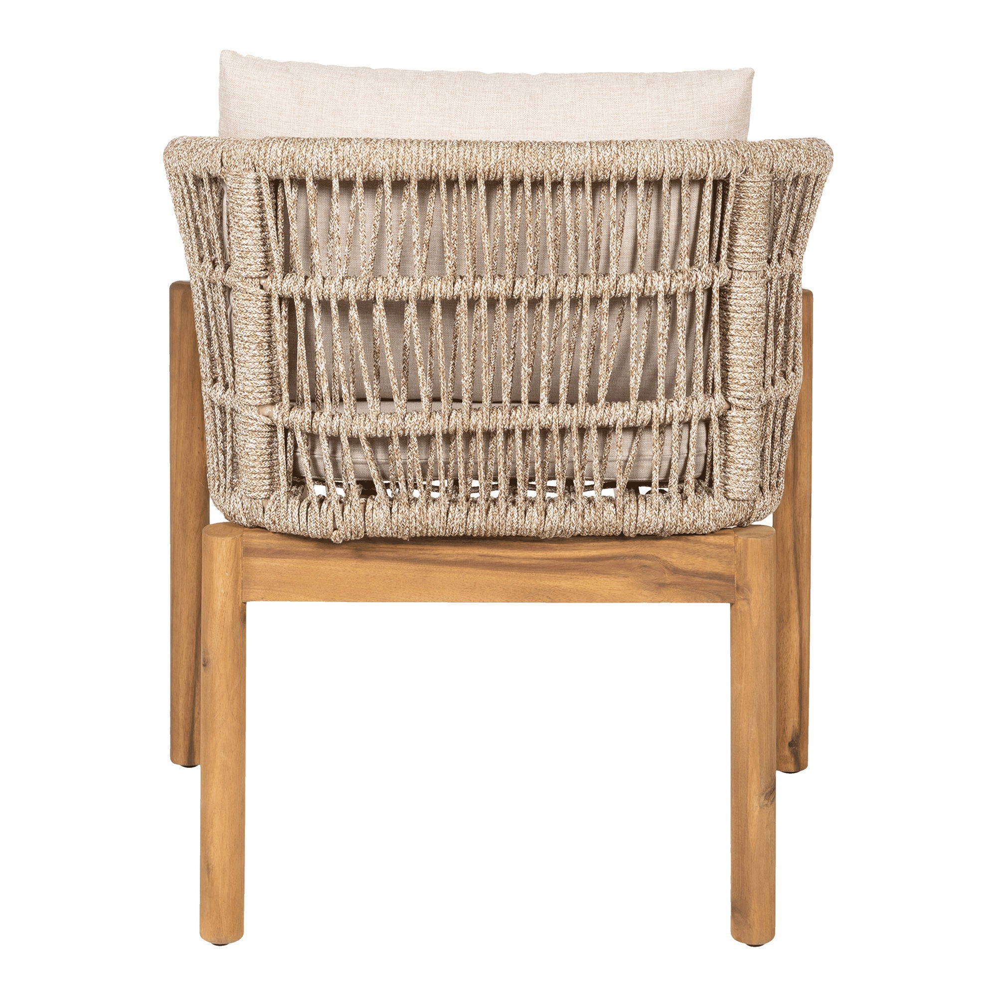 Terracina Dining Chair - Dining chair, acacia, beige, incl. cushion